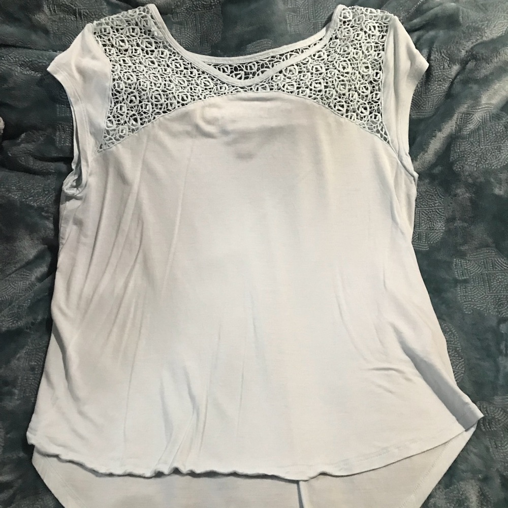 Light Blue Lace Top